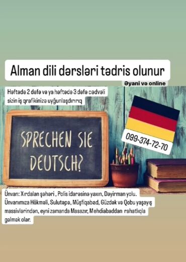 tibb kursları: Xarici dil kursu, Alman, Böyüklər üçün, Uşaqlar üçün