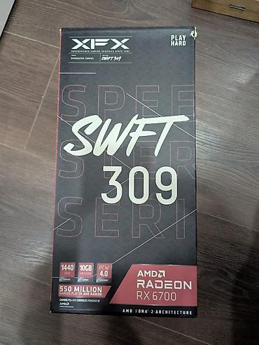 intel arc: Видеокарта для ПК, Б/у, AMD, Radeon RX, 10 ГБ — 1