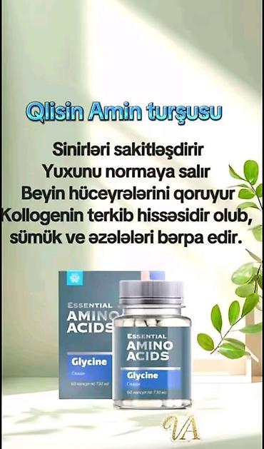 İdman qidaları: Məhsul: Glycine – Qlisin amin turşusu (Essential Amino Acids) Təsviri — 1