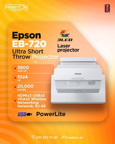 Mətbəx texnikası: İşlənmiş Proyektor Epson, Ödənişli çatdırılma