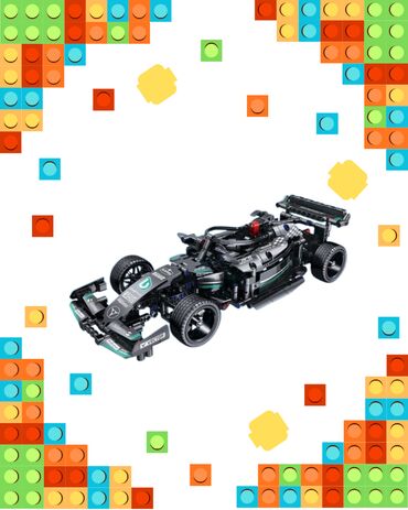 большой кукольный домик: Конструктор AMG F1 Performance (240+ деталей) Реалистичный гоночный