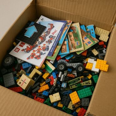 Oyuncaqlar: 10+ kg qarisiq LEGO parcalari satilir original parcalarla, oyretme