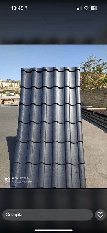 Çerepitsa: Metal dam örtükləri, rəng - Yaşıl — 7