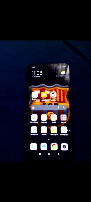 Samsung: Redmi 9C, 128 GB, rəng - Qara, Barmaq izi