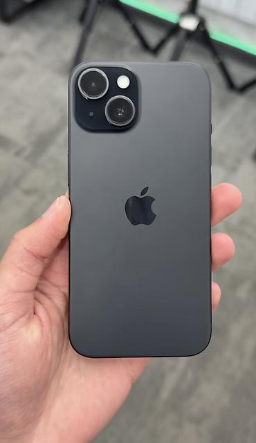 Apple iPhone: IPhone 15, 128 GB, Qara, Zəmanət, Barmaq izi, Simsiz şarj — 1