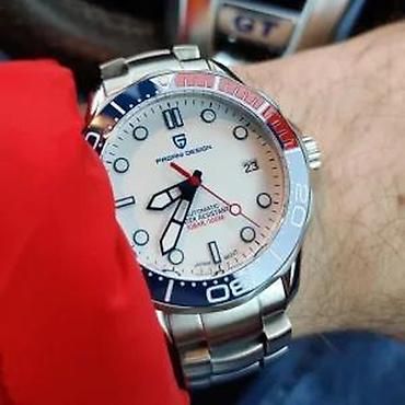Ručni satovi: PAGANI DESIGN PD-1667 -42mm-Bela -Omega Seamaster Diver 300M Potpuno — 7