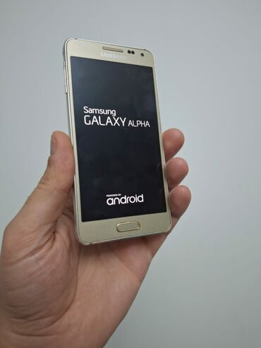 Samsung: Samsung Galaxy Alpha, 32 GB, rəng - Qızılı, Barmaq izi — 1