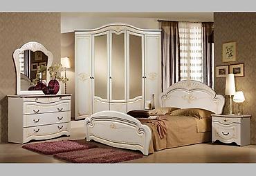 Спальные гарнитуры: Спальный гарнитур, Шкаф, МДФ, цвет - Бежевый — 2