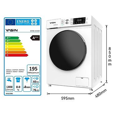 лг: Стиральная машина VASIN GT80-1080W - Загрузка: 8 кг - Инверторный — 2