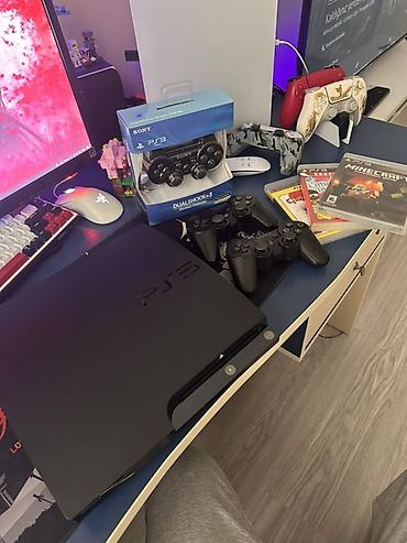 sony xz: Playstation 3 slim komplekt İdeal vəziyyətdədi ev şəraitində işlədilib — 1