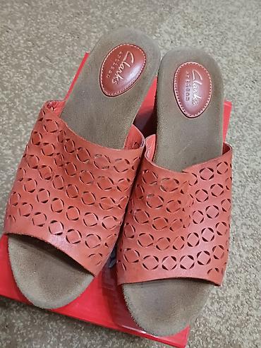 медал: Босоножки, 37, 37.5, 38, Clarks, Б/у, цвет - Оранжевый — 4