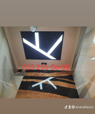 Подвесные потолки: LED işıqlı dekorativ tavan paneli - Parlaq arxa işıqlanma ilə mozaika