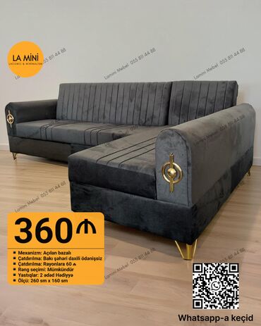 Dolablar: Künc divan, Qonaq otağı üçün, Parça, Bazalı, Açılan, Kitab