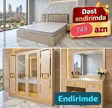 Yataq otağı mebel dəsti – endirimdə 749 AZN Dəst tərkibi: - Çarpayı