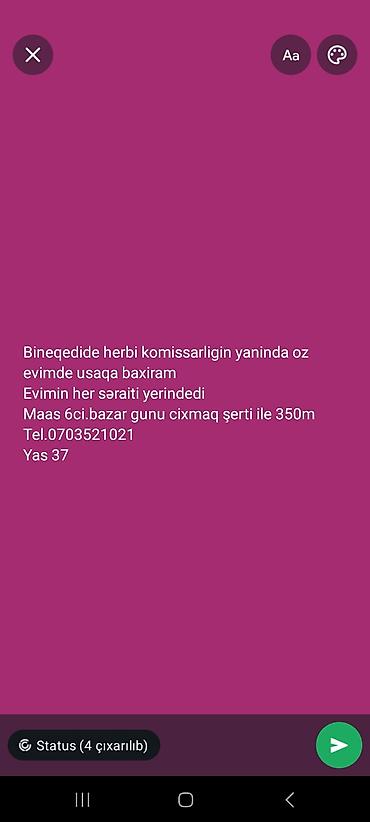 dayə xırdalan: Dayə, Öz evində, 37 yaş — 1