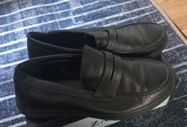 спортивные мокасины: Лоферы, 35, Zara, Б/у, цвет - Черный, Самовывоз