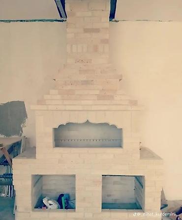 чугунная печь: Kərpic işləri və açıq hava mətbəxi/şamdan-peç tikintisi Xidmətin — 6