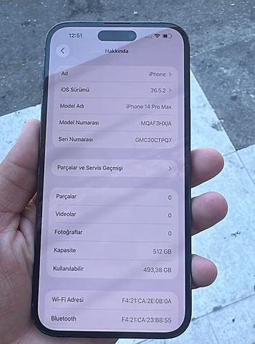 mac utu feni: IPhone 14 Pro Max, Jet Black, Barmaq izi, Face ID, Zəmanət — 2