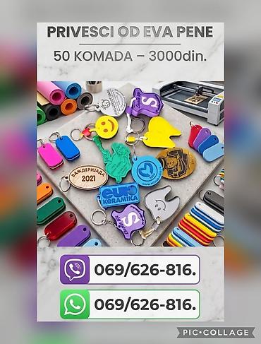 Privjesci od EVA pene – personalizovani i lagani, idealni za ključeve