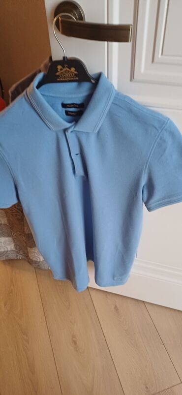 seksual gece geyimleri: Рубашка Massimo Dutti, M (EU 38), цвет - Голубой