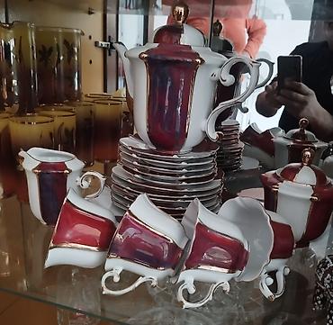turk sekiller: Çay dəsti, rəng - Ağ, Farfor, Almaniya — 3