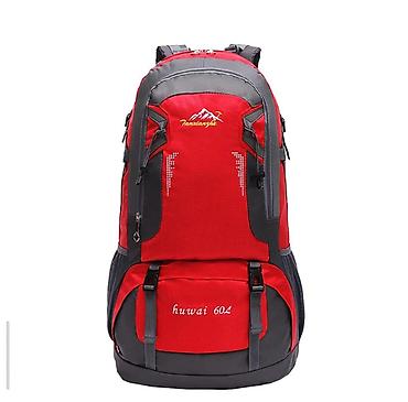arctic hunter: Туристический рюкзак Huwai 60L, зеленый, синий, красный - Объем: 60 — 8
