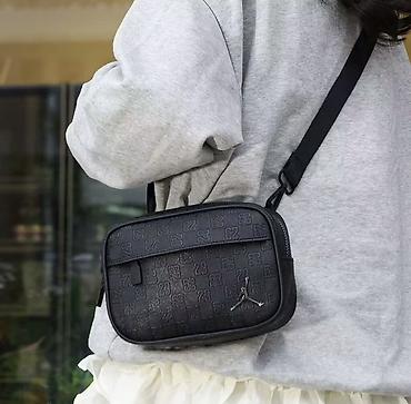 комтер: Барсетка, Nike, Материал: Экокожа, Застежка на молнии, Регулируемый ремень, Съёмный ремень, Новый — 3