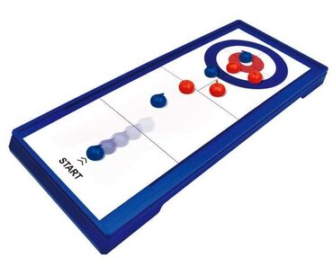 knjiga sa magnetima: 🔴🔵 Stoni set za karling, poznat i kao "Totally Trendy Curling Game" 🔴🔵