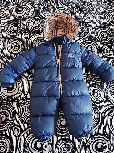 coban geyimi: Uşaq üçün qış kombinezonu - Rəng: göy - Model: qalın, puff tipli — 2