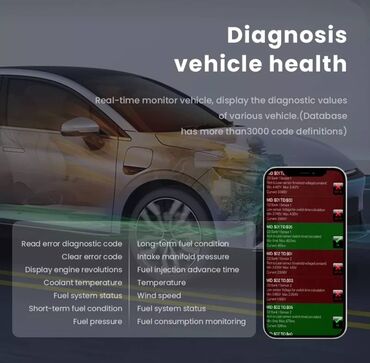 Alati za automobile: ELM327 V1.5 OBD2 Bluetooth Dijagnostika za IOS Android  Opis artikla — 7