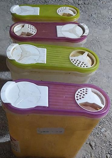 plastik qapilar: Mətbəx üçün çoxfunksiyalı ədviyyat/saxsı qabları (4 ədəd) - Material — 1