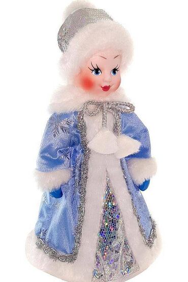 детские игрушки куклы: Кукла - Снегурочка - Игрушка сувенирная, текстильная с емкостью