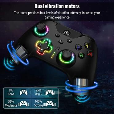 Video oyunlar üçün aksesuarlar: RGB işıqlanmalı universal oyun idarəetmə pultu - Uyğunluq: Nintendo — 1