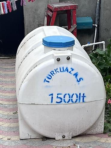 Su çəni – Turkuaz A.Ş., 1500 litr - Tutum: 1500 litr (üzərində qeyd lalafo.az -da Su çəni – Turkuaz A.Ş., 1500 litr - Tutum: 1500 litr (üzərində qeyd