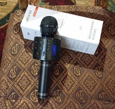 shure mikrofon satilir: Bluetooth karaoke mikrofonu və daxili HiFi dinamik - Simsiz bağlantı