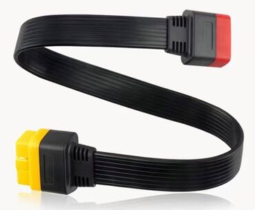 трос для машины: Удлинитель OBDII ленточный 16pin. Папа - мама. Подойдёт как на