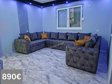 Ugaone garniture: Ugaona garnitura U-oblika – dimenzije 370 × 220 × 220 cm - Prostrana — 4