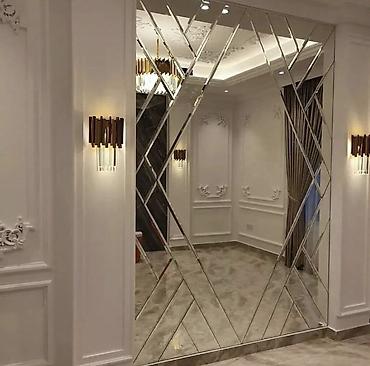 Зеркала: Зеркальные панели/зеркальные стены с фацетом под заказ - Декоративные — 1