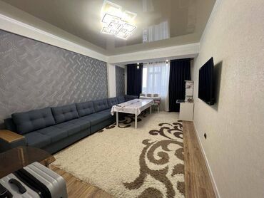 сдаю квартиру на долгий срок в аламедине: 2 комнаты, 70 м², Элитка, 10 этаж