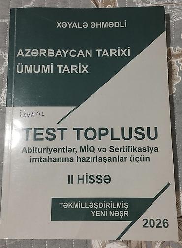 tar satılır: Məhsul: “Azərbaycan Tarixi – Ümumi Tarix” Test Toplusu (I və II hissə) — 3