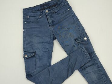 spodnie cargo jeans: Spodnie Cargo Damskie, XS, stan - Dobry