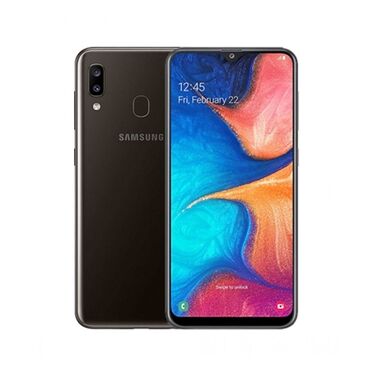 Samsung: Samsung Galaxy A20, 32 GB, rəng - Qara, İki sim kartlı, Sensor, Barmaq izi