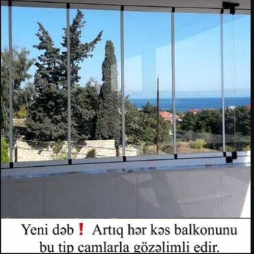 Cam-Balkon, Surgulu qatlanan balkon, Cəhbə Şuşə Duş kabin, Pvc