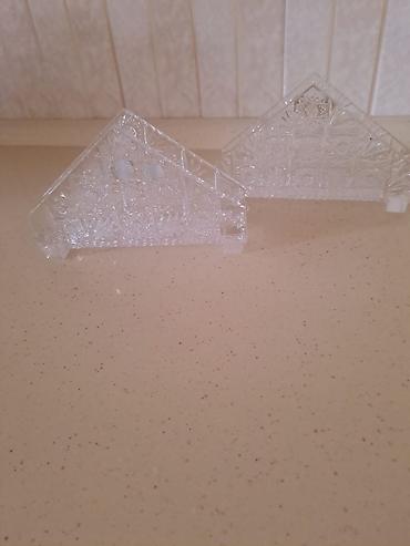 Şüşə salfetlik dəsti - Material: qalın şüşə/kristal görünüşlü lalafo.az -da Şüşə salfetlik dəsti - Material: qalın şüşə/kristal görünüşlü