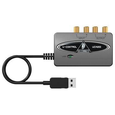 колонка микрофон: Аудиоинтерфейс Behringer U-Control UCA200 с USB-подключением
