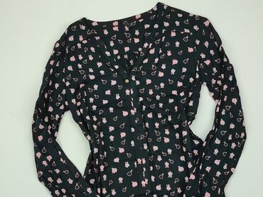 czarne bluzki z długim rękawem eleganckie: Blouse, S (EU 36), condition - Very good