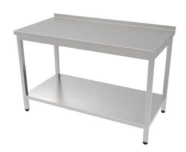 Nerjaveykalar: Nerj stollar iş masaları yıqırıq. paslanmaz poladdan yüksək — 13