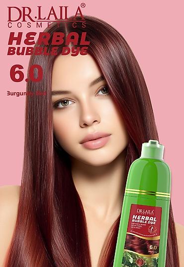 deri boyasi: Məhsul: Dr. Laila Cosmetics Herbal Bubble Dye – bitki əsaslı köpük saç — 5