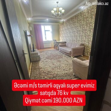 Mənzillər: Alp emlak agentliyi: Əcəmi m/s evimiz satışa çıxarılır tam təmirli və