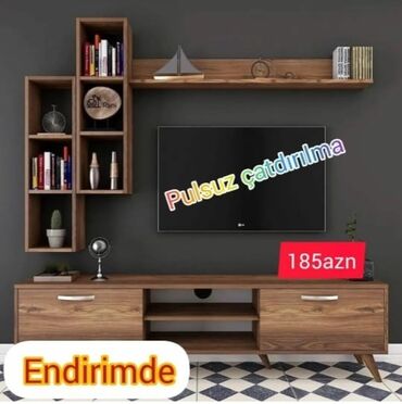 Sifarişlə masa və oturacaq dəstləri: Yeni, Düz TV altlığı, Polkalı, Laminat, Azərbaycan